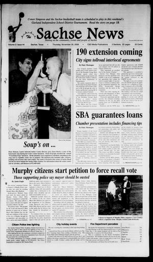 Primary view of object titled 'The Sachse News (Sachse, Tex.), Vol. 2, No. 44, Ed. 1 Thursday, November 30, 2006'.