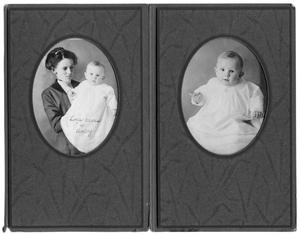 Primary view of object titled 'Portraits of Lois Cross and her baby'.