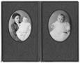 Thumbnail image of item number 1 in: 'Portraits of Lois Cross and her baby'.