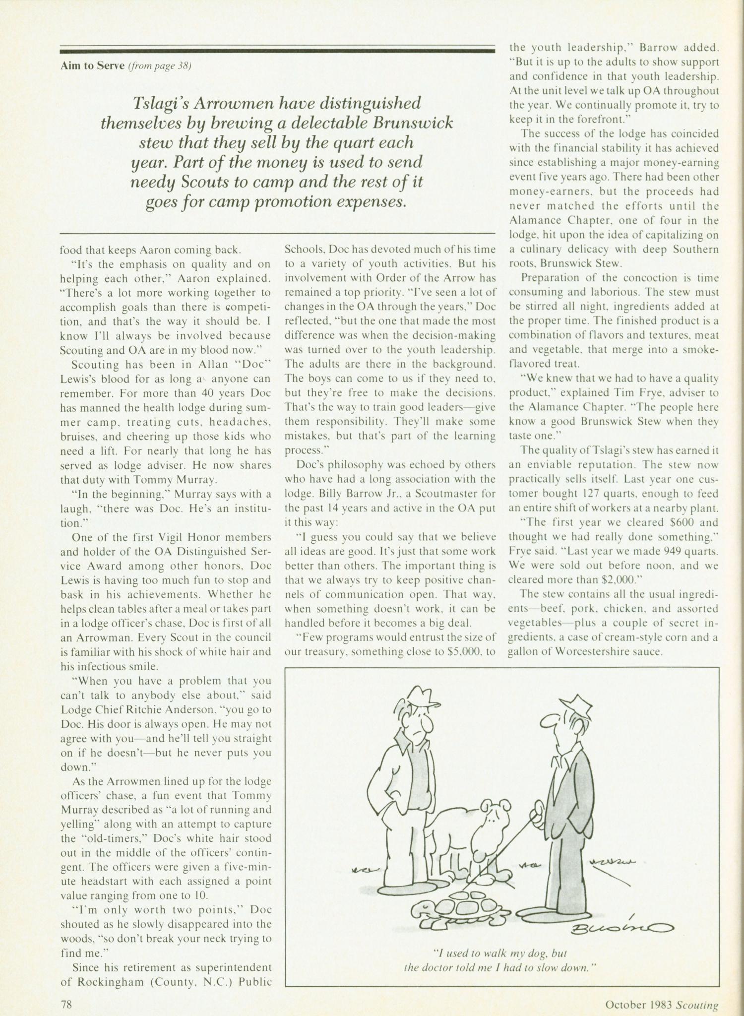 Scouting, Volume 71, Number 5, October 1983
                                                
                                                    78
                                                