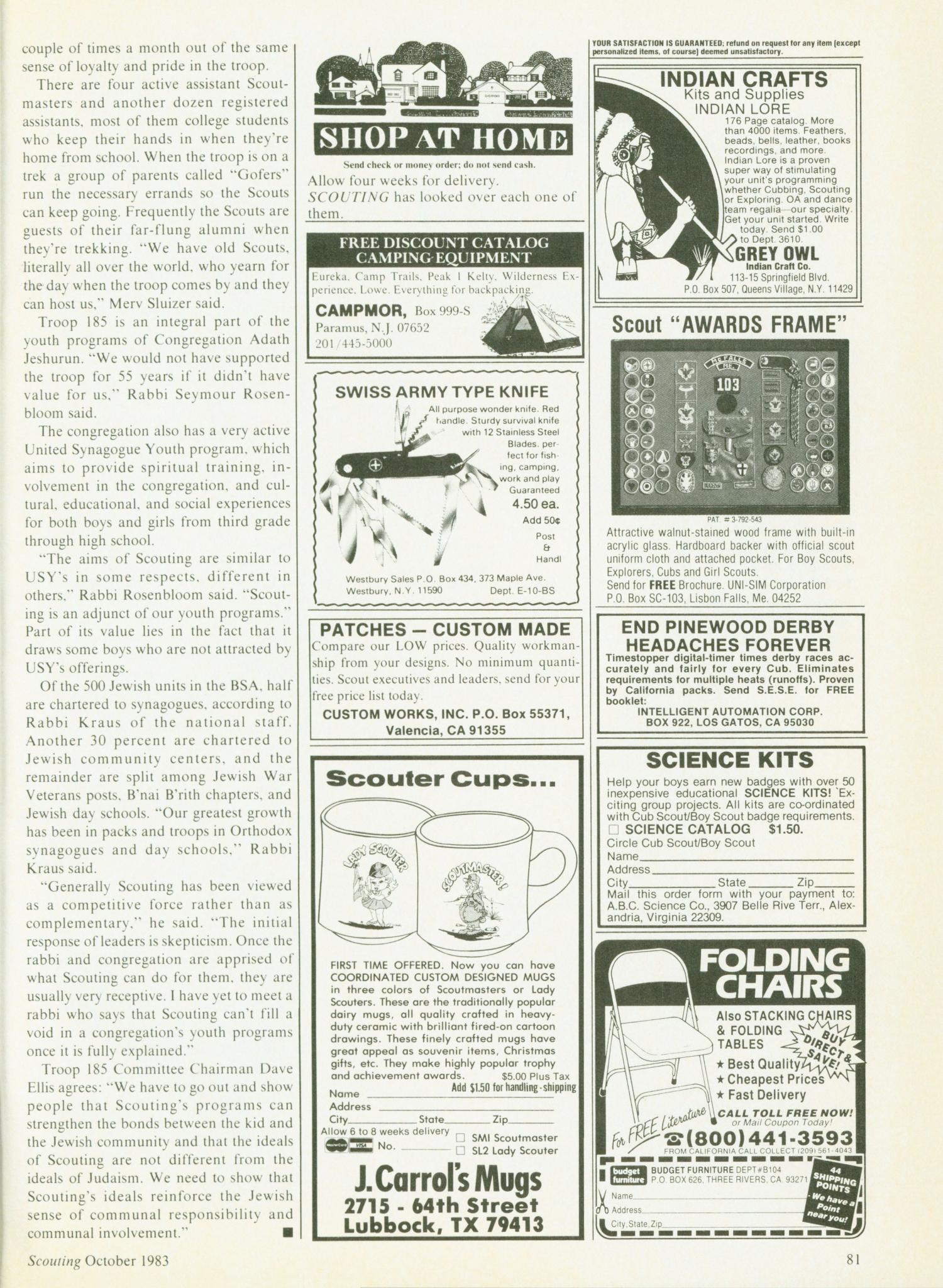 Scouting, Volume 71, Number 5, October 1983
                                                
                                                    81
                                                