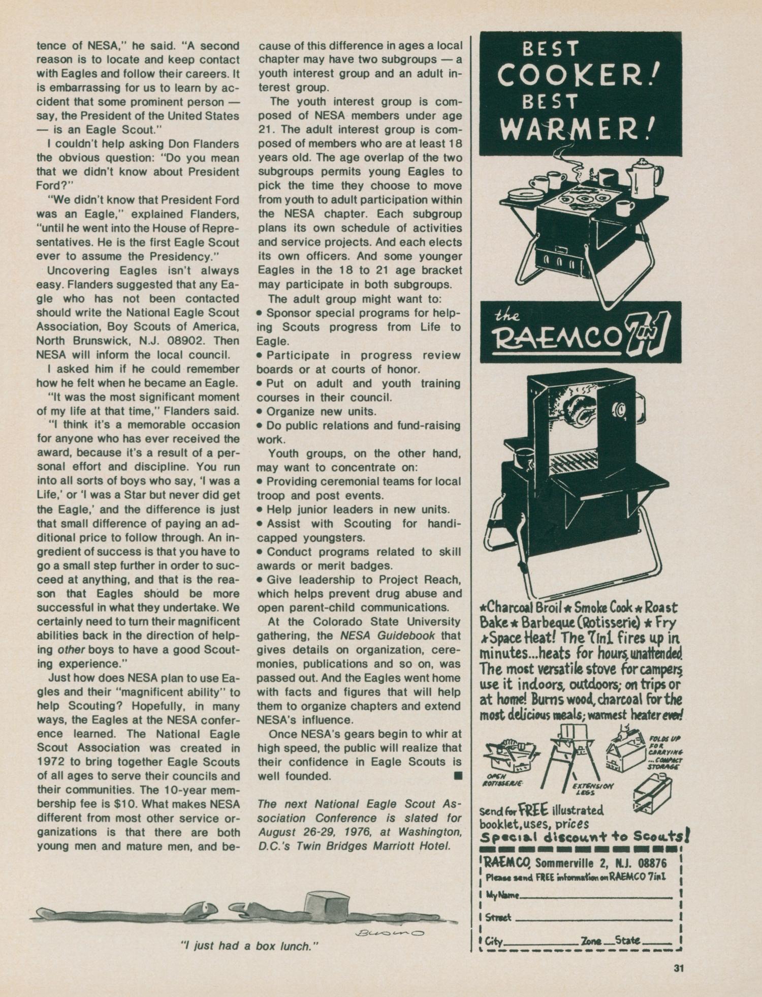 Scouting, Volume 63, Number 3, May-June 1975
                                                
                                                    31
                                                