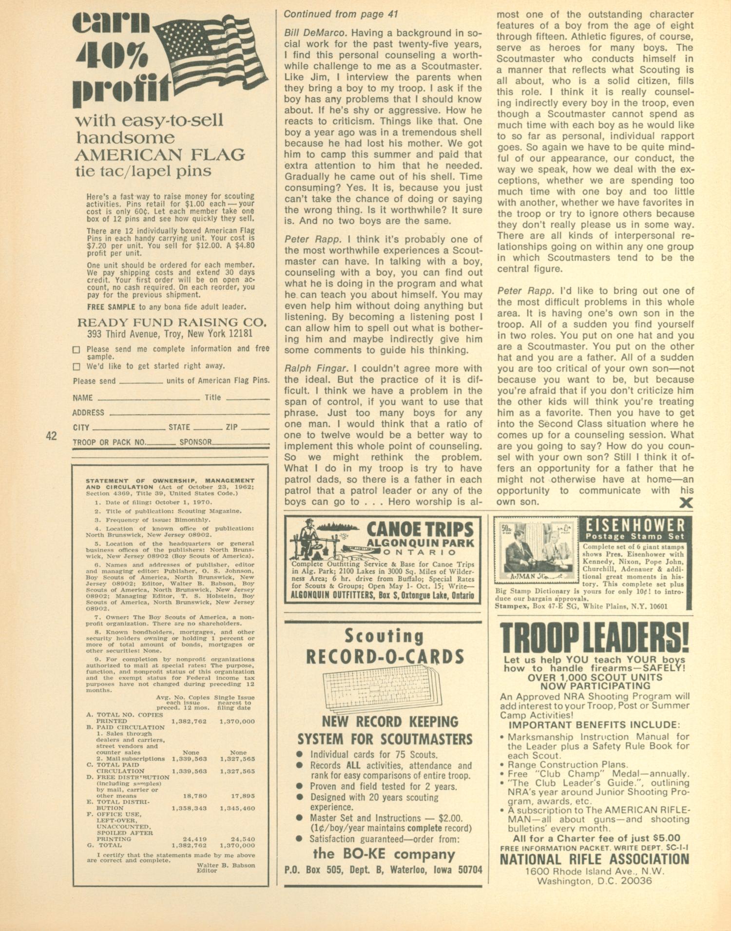 Scouting, Volume 59, Number 1, January-February 1971
                                                
                                                    42
                                                