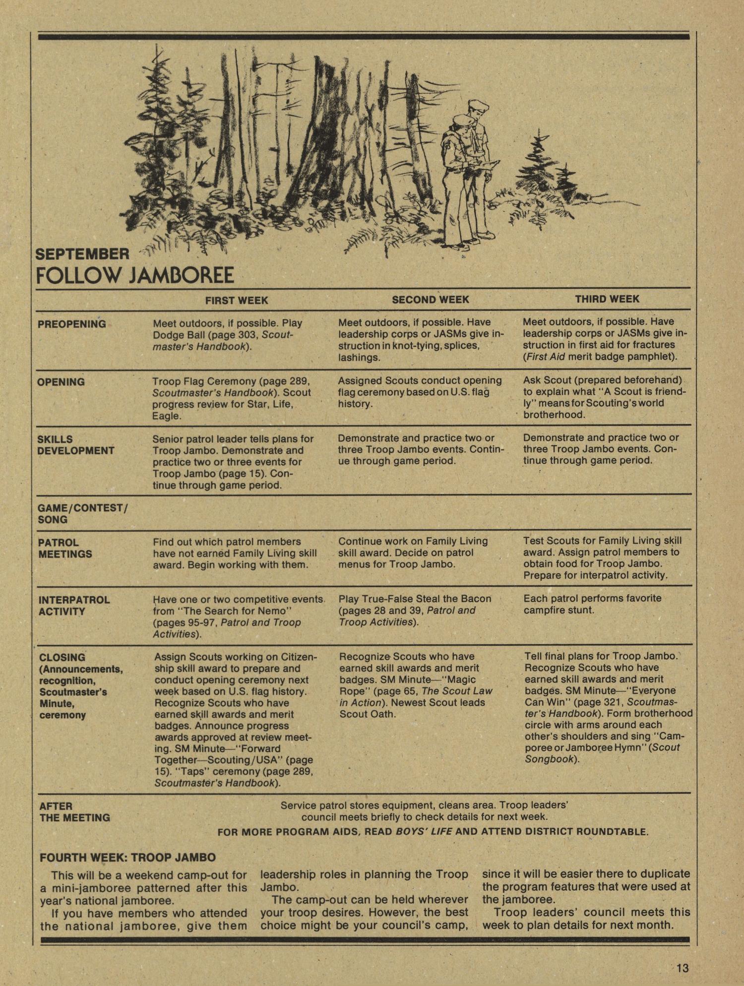 Scouting, Volume 65, Number 3, May-June 1977
                                                
                                                    13
                                                