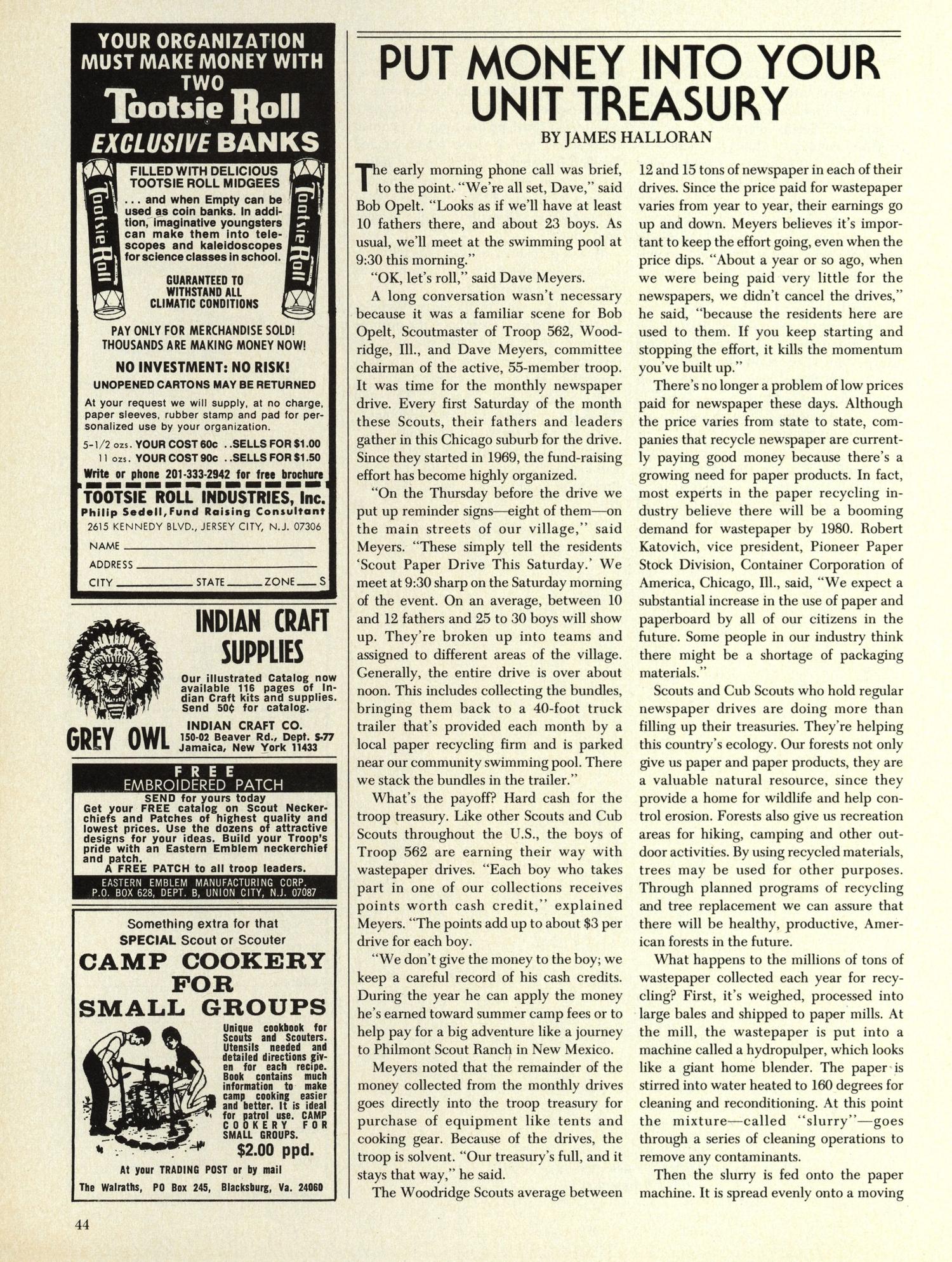 Scouting, Volume 65, Number 3, May-June 1977
                                                
                                                    44
                                                