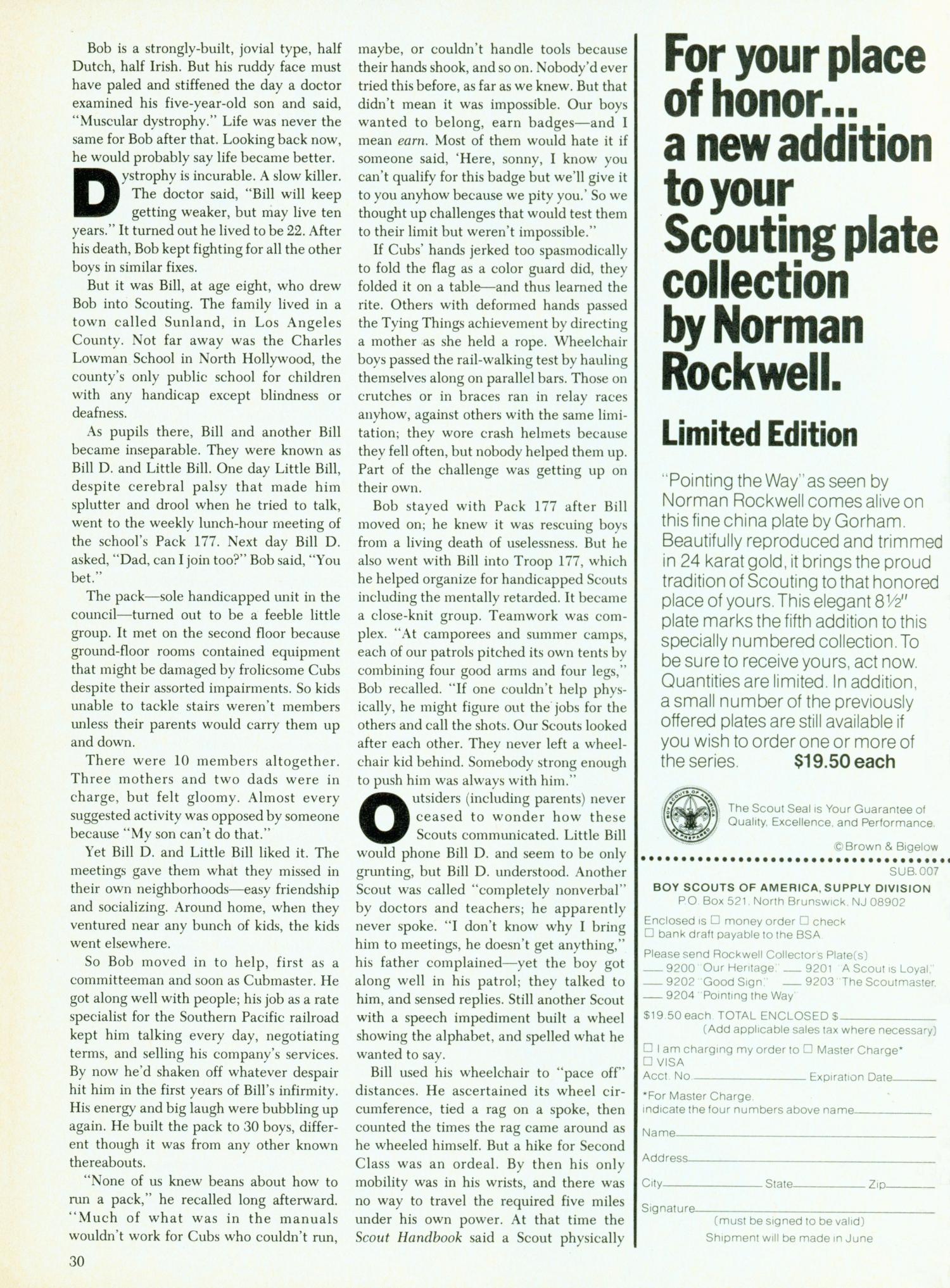 Scouting, Volume 66, Number 3, May-June 1978
                                                
                                                    30
                                                