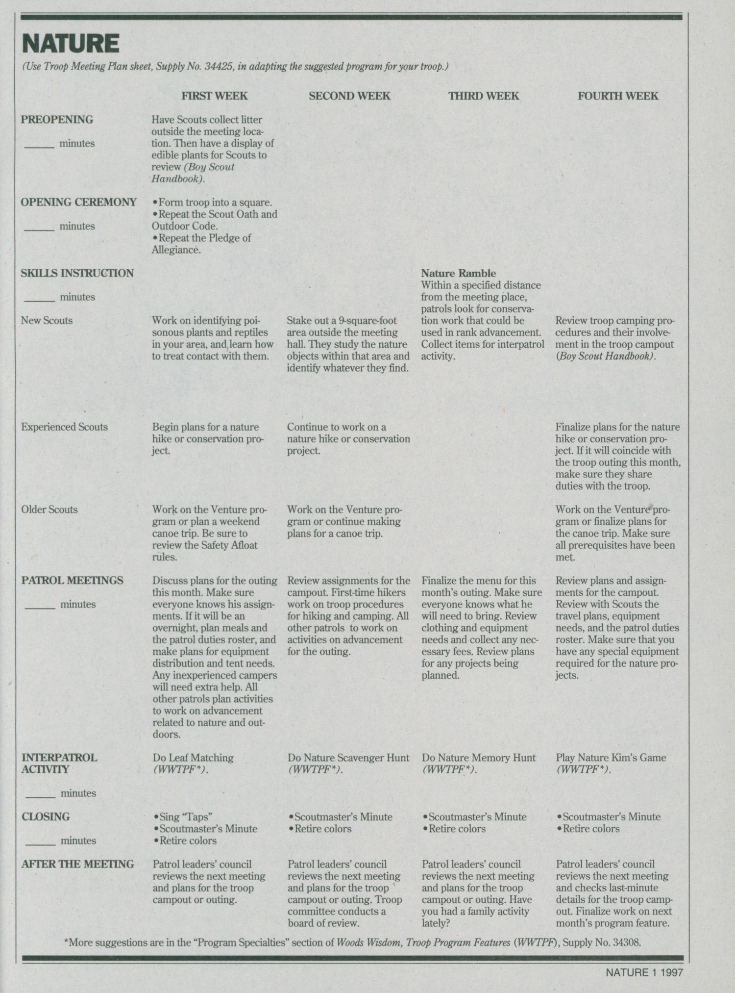 Scouting, Volume 85, Number 3, May-June 1997
                                                
                                                    1
                                                