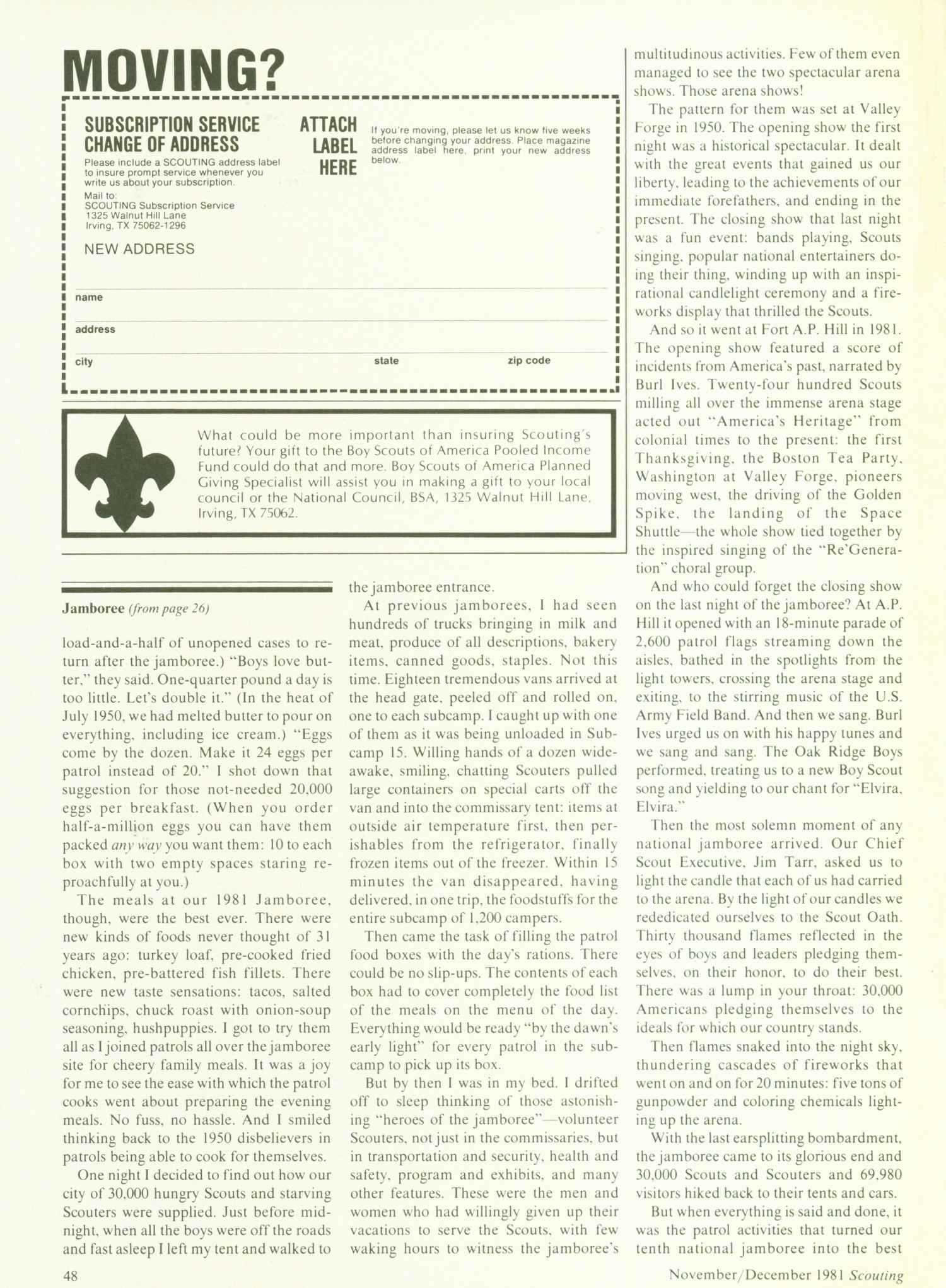 Scouting, Volume 69, Number 6, November-December 1981
                                                
                                                    48
                                                