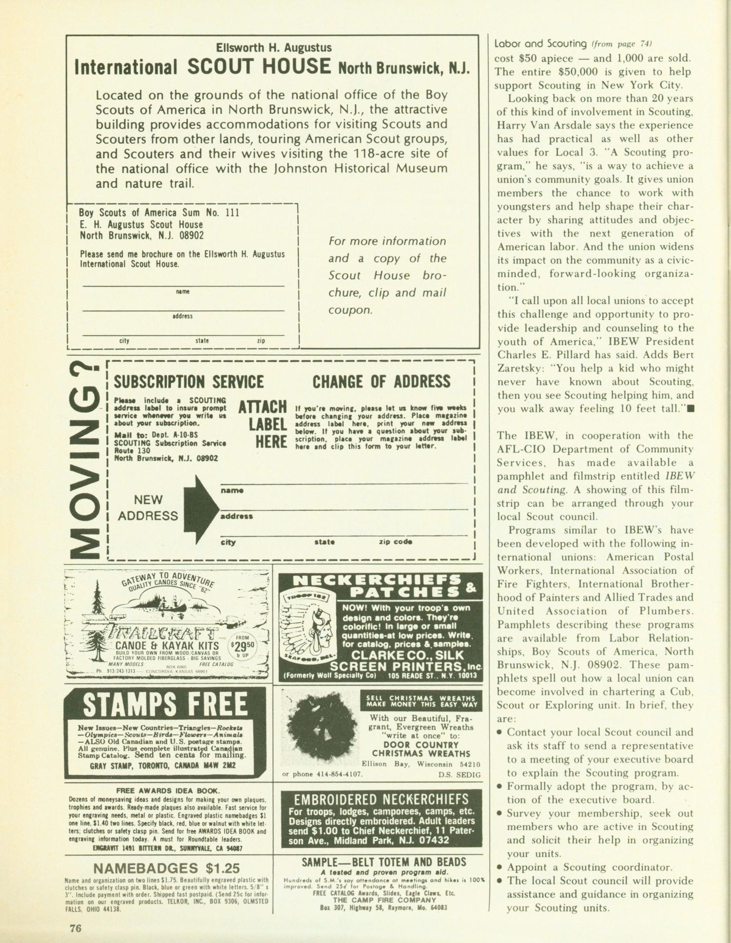 Scouting, Volume 63, Number 5, October-November-December 1975
                                                
                                                    76
                                                
