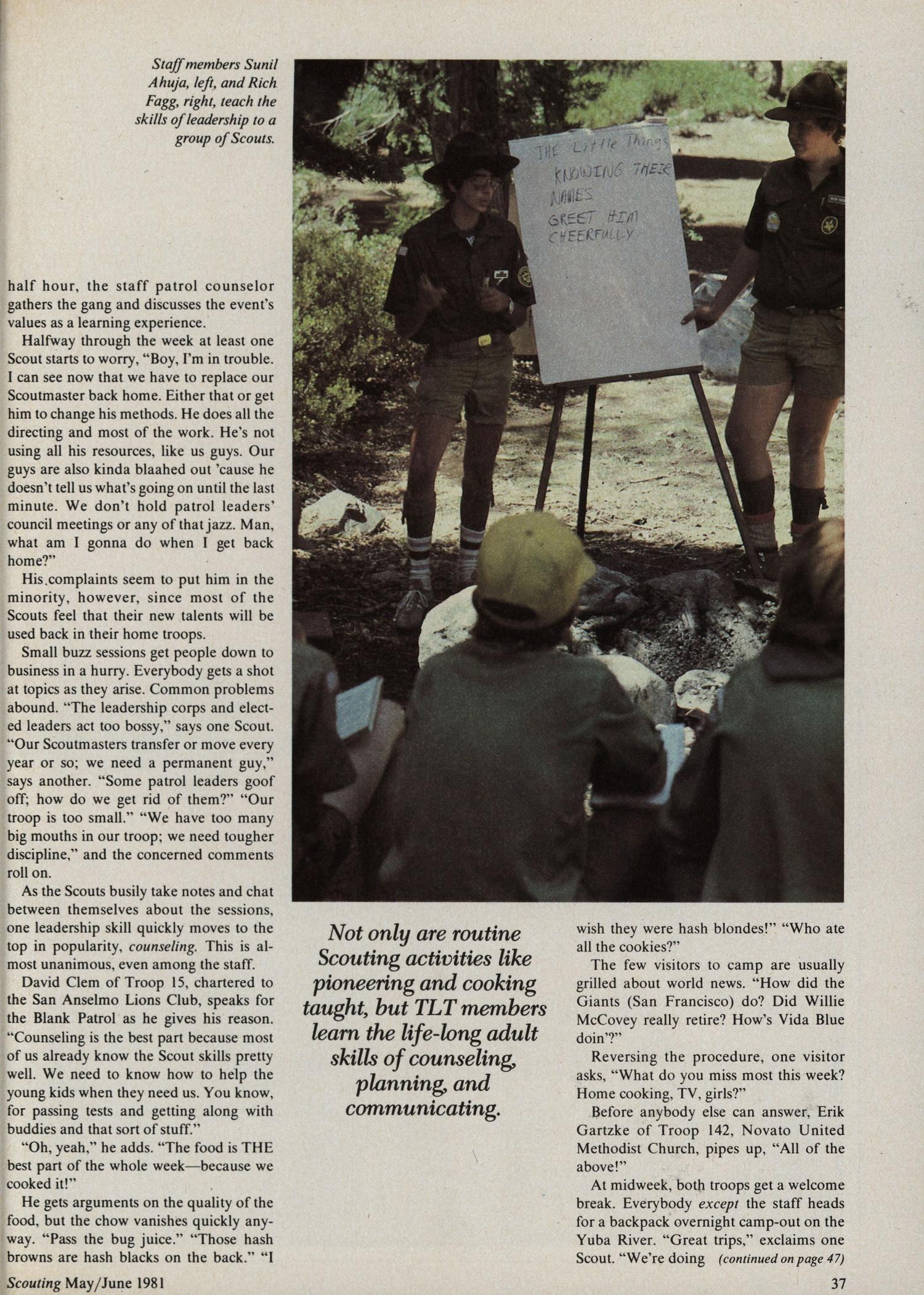 Scouting, Volume 69, Number 3, May-June 1981
                                                
                                                    37
                                                