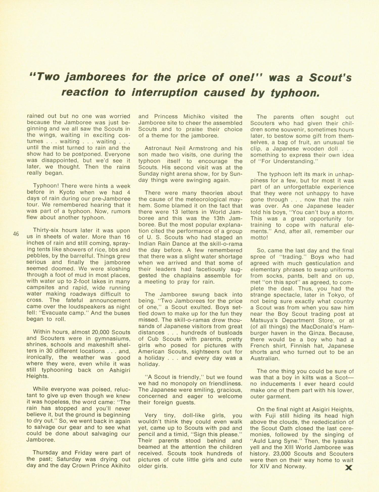 Scouting, Volume 60, Number 1, January-February 1972
                                                
                                                    46
                                                