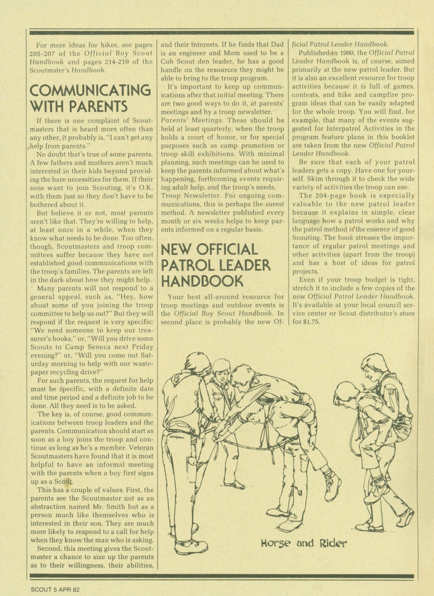 Scouting, Volume 70, Number 1, January-February 1982
                                                
                                                    5
                                                
