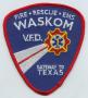 Physical Object: [Waskom, Texas Volunteer Fire Department Patch]