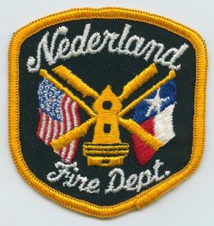Primary view of object titled '[Nederland, Texas Fire Department Patch]'.