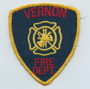 Primary view of object titled '[Vernon, Texas Fire Department Patch]'.