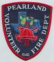 Thumbnail image of item number 1 in: '[Pearland, Texas Volunteer Fire Department Patch]'.