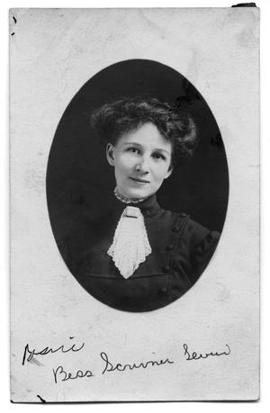 Primary view of object titled 'Postcard of Bess Scrivner Lewis'.
