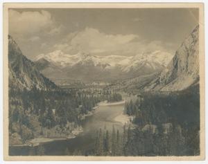 Primary view of object titled '[River and mountains]'.