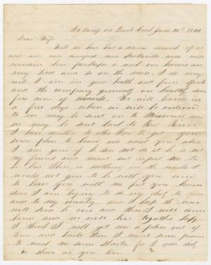 Primary view of object titled '[Letter from Joseph A. Carroll to Celia Carroll, June 20, 1861]'.