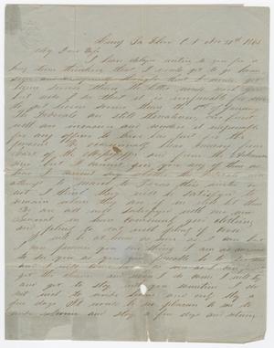 Primary view of object titled '[Letter from Joseph A. Carroll to Celia Carroll, November 30, 1863]'.