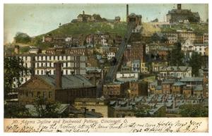 Primary view of object titled 'Mt. Adams Incline and Rockwood Pottery, Cincinnati, Ohio'.