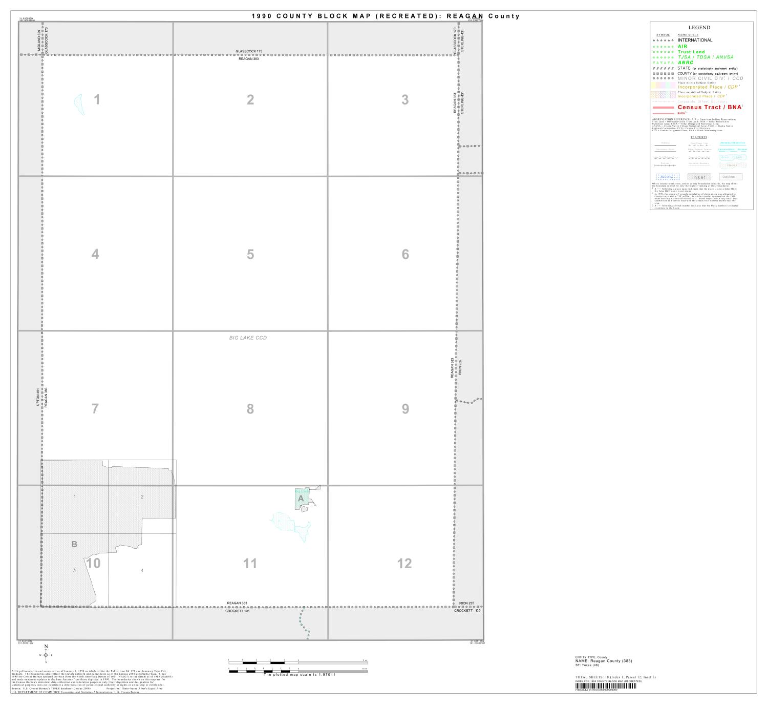 1990 Census County Block Map (Recreated): Reagan County, Index
                                                
                                                    [Sequence #]: 1 of 1
                                                