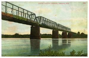 Primary view of object titled '[Union Pacific Bridge, Omaha, Nebraska]'.