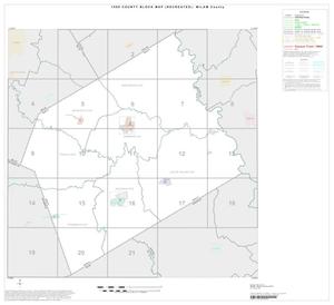 Primary view of object titled '1990 Census County Block Map (Recreated): Milam County, Index'.