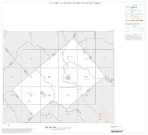 Primary view of object titled '1990 Census County Block Map (Recreated): DeWitt County, Index'.