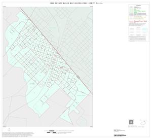 Primary view of object titled '1990 Census County Block Map (Recreated): DeWitt County, Inset A01'.