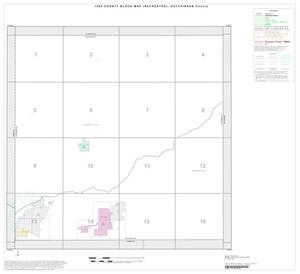 Primary view of object titled '1990 Census County Block Map (Recreated): Hutchinson County, Index'.