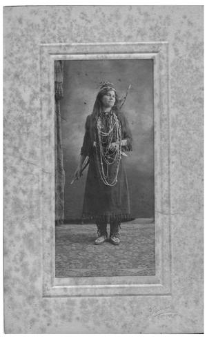 Primary view of object titled '[Catherine Elizabeth Brown Griggs in her Camp Fire Costume]'.