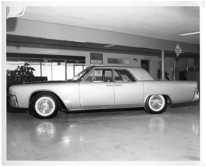  1961 Lincoln Continental in Showroom Photograph ca