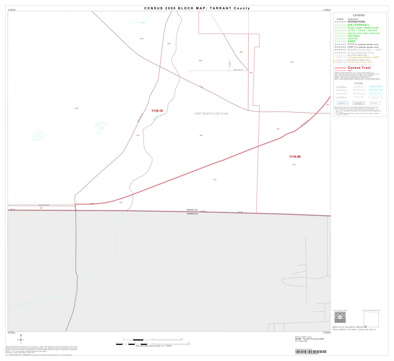 2000 Census County Block Map: Tarrant County, Block 92
                                                
                                                    [Sequence #]: 1 of 1
                                                