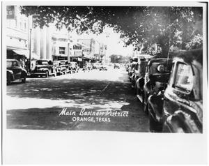 Primary view of object titled '5th Street Main Business District in Orange, Texas'.