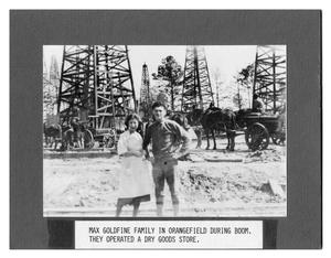 Primary view of object titled 'Max Goldfine and Wife During Oil Boom'.
