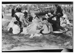 Primary view of object titled 'Picnic and Model-T Ford'.