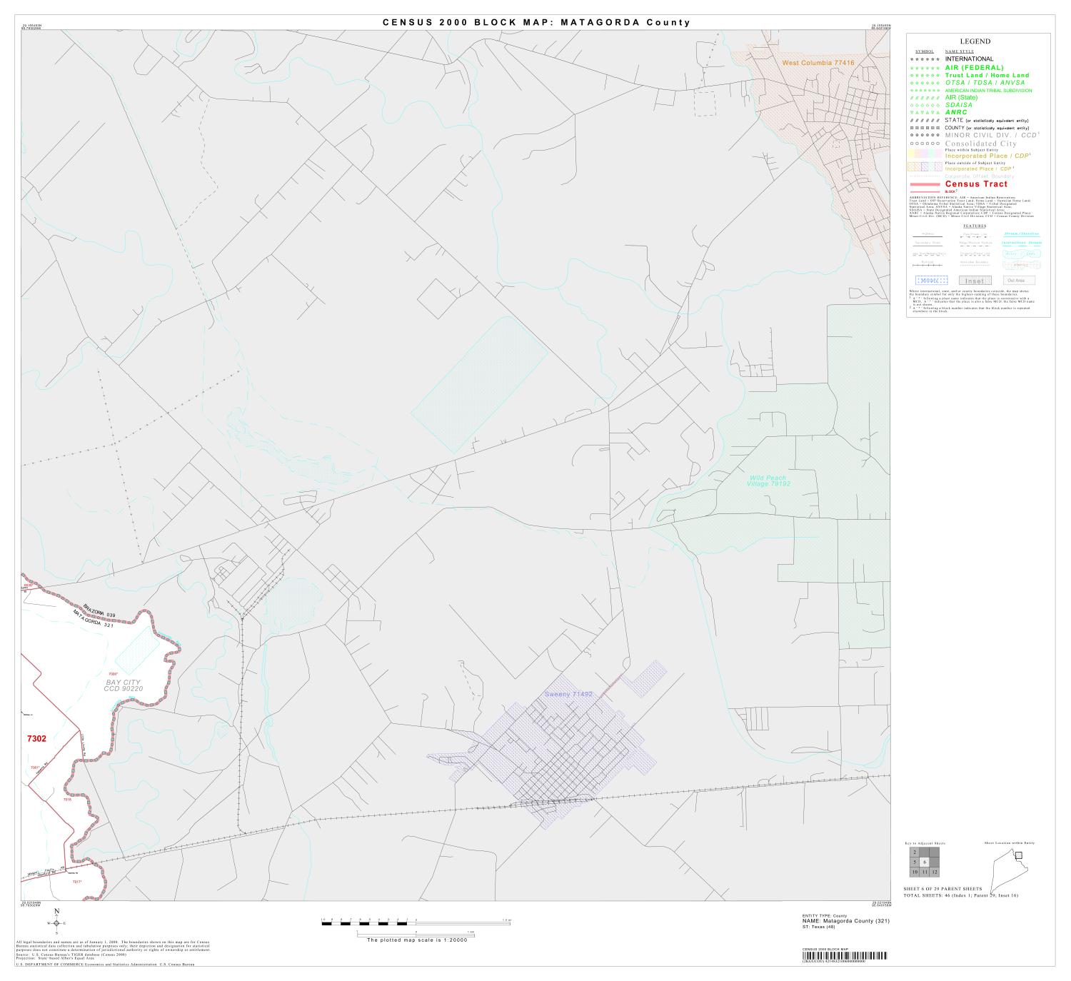 2000 Census County Block Map: Matagorda County, Block 6
                                                
                                                    [Sequence #]: 1 of 1
                                                