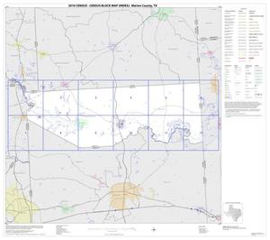 Primary view of object titled '2010 Census County Block Map: Marion County, Index'.