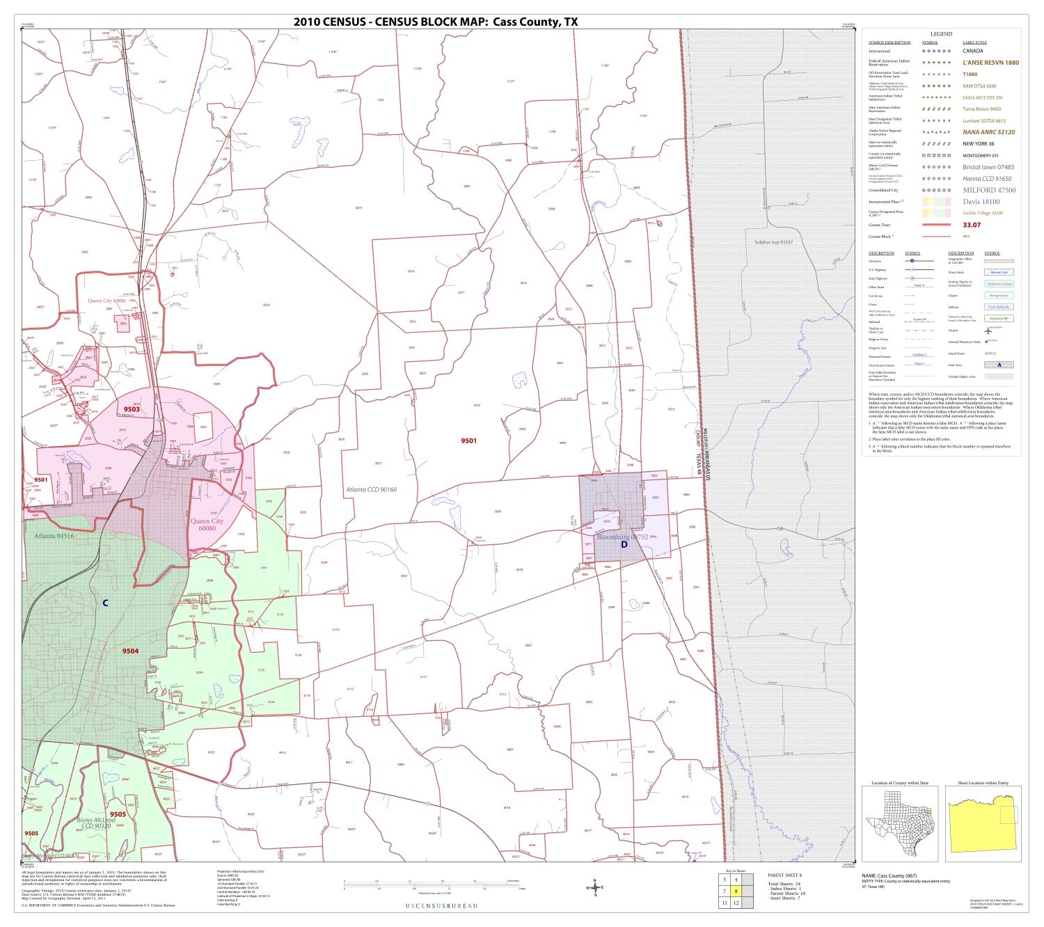 2010 Census County Block Map: Cass County, Block 8
                                                
                                                    [Sequence #]: 1 of 1
                                                