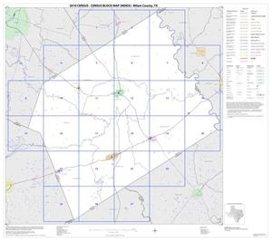 Primary view of object titled '2010 Census County Block Map: Milam County, Index'.