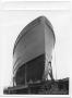 Photograph: [Frontal View of a Ship's Hull]