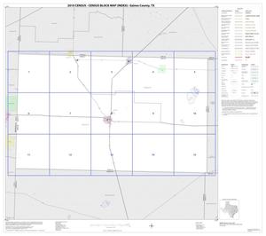 Primary view of object titled '2010 Census County Block Map: Gaines County, Index'.