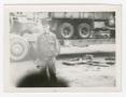 Photograph: [Soldier and Vehicle Hauler]