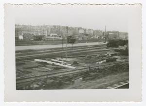 Primary view of object titled '[Photograph of Rail Yard]'.