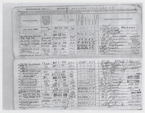 Primary view of object titled '[Professional and Combat Record of Jack Vaughan]'.