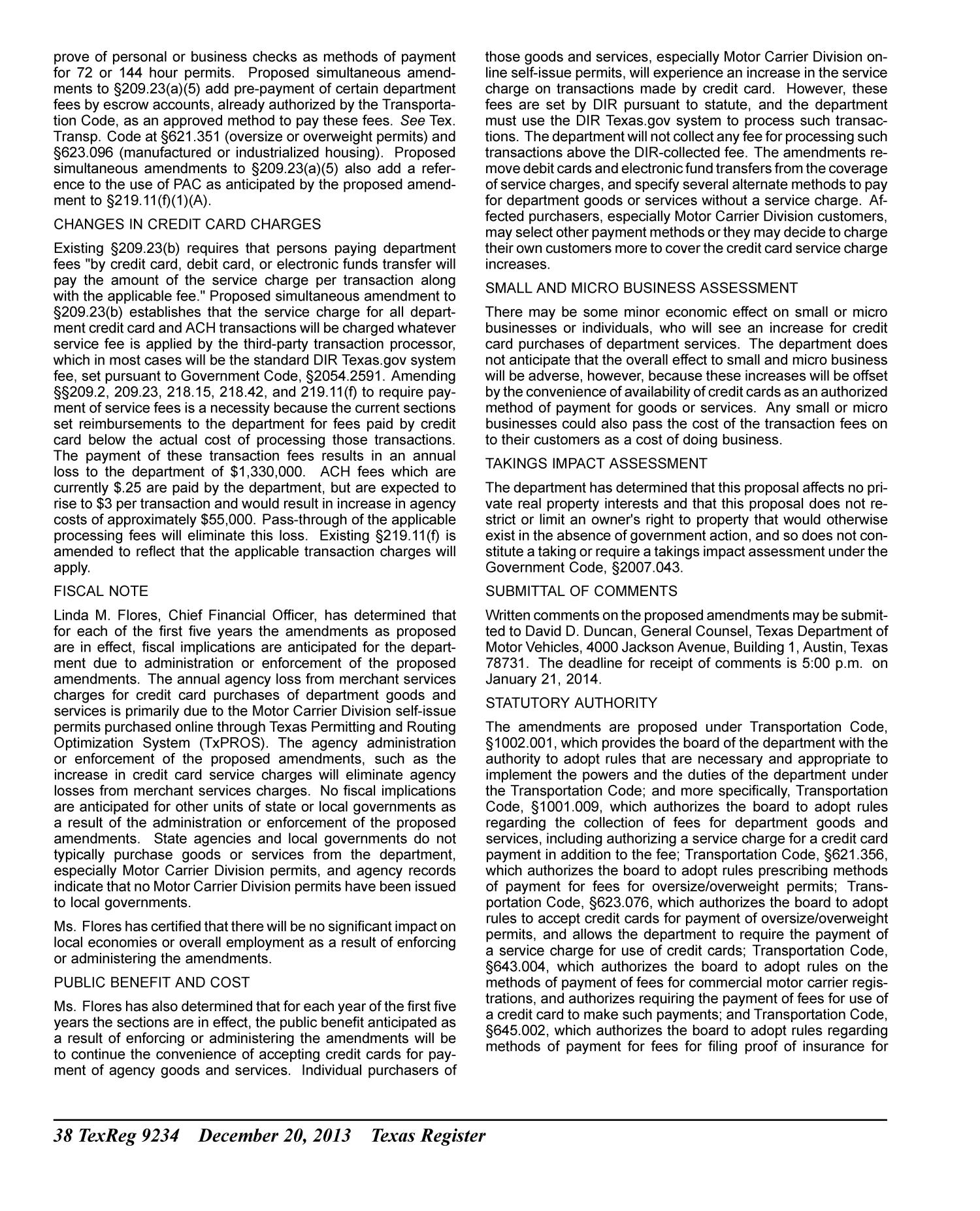 Texas Register, Volume 38, Number 51, Pages 9155-9408, December 20, 2013
                                                
                                                    9234
                                                