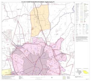 Primary view of object titled 'P.L. 94-171 County Block Map (2010 Census): Angelina County, Block 7'.