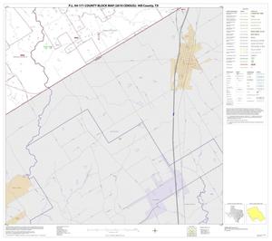 Primary view of object titled 'P.L. 94-171 County Block Map (2010 Census): Hill County, Block 20'.