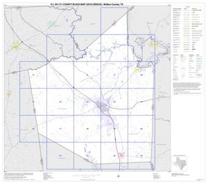 Primary view of object titled 'P.L. 94-171 County Block Map (2010 Census): Walker County, Index'.